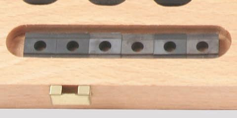 ELMAG Wendeplatte zu DM-Satz 'Camlock', ab 16x16mm passend, quadratisch 'TIN/beschichtet', 88225