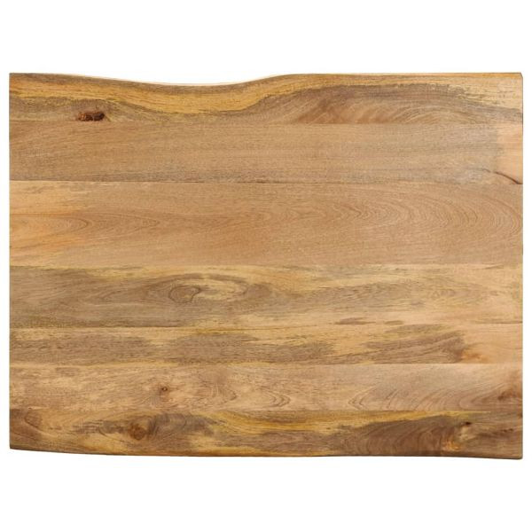 vidaXL Tischplatte mit Baumkante 90x80x2,5 cm Massivholz Mango, 370723