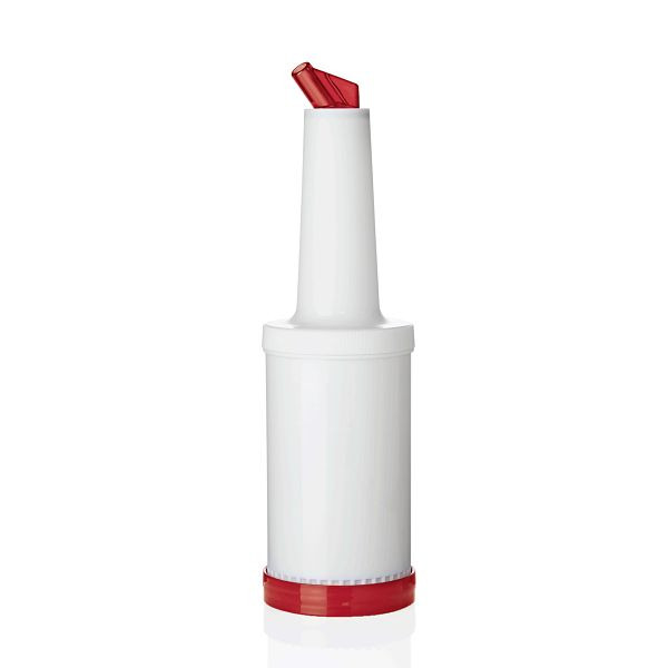 WAS Speed Bottle Medium Dosier- & Vorratsflasche, 1,0 Liter, rot, Polypropylen, 9994003
