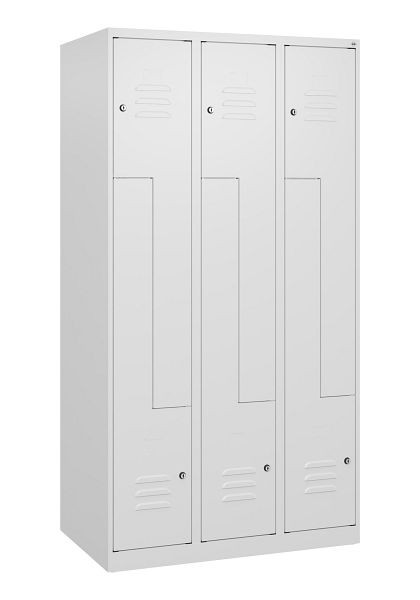 C+P Z-Spind Classic PLUS, 6 Abteile, 1700x900x500mm, 9016/9016, Zylinderschlösser, 0800037-306 S10008