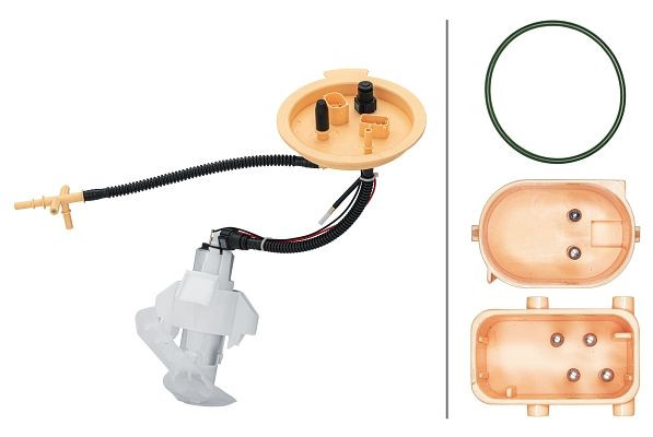 HELLA Kraftstoff-Fördereinheit, 12V, elektrisch, 2-polig, mit Dichtung, 8TF 358 302-931
