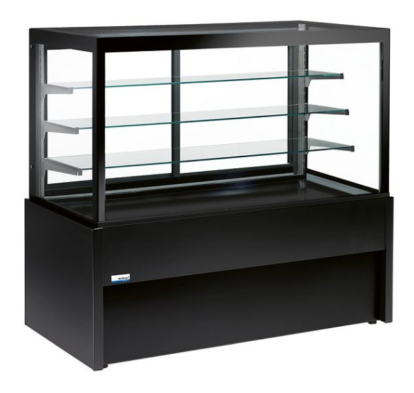 NordCap COOL-LINE Vitrine KRISTALL 150 UM, steckerfertig, Umluftkühlung, gerade Verglasung, 506050150