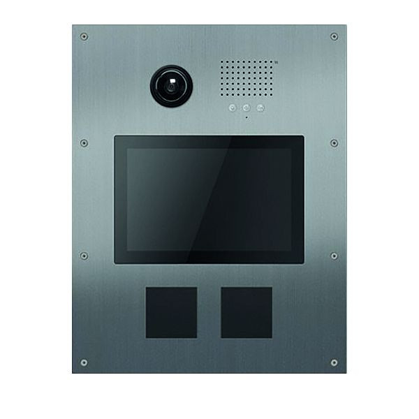 TCS Türkontrollsystem AD6 Video Außenstation 12,1 Zoll Touchscreen mit 2Blindmodulen UP waagerecht ES, ADU64205-0030