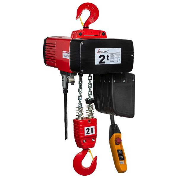 DELTA Premium Elektrischer Kettenzug Typ DEH 400V, 4/1m/min 2-Strang, 2t mit 3m Hubhöhe, DH.0.DEH.02003.03