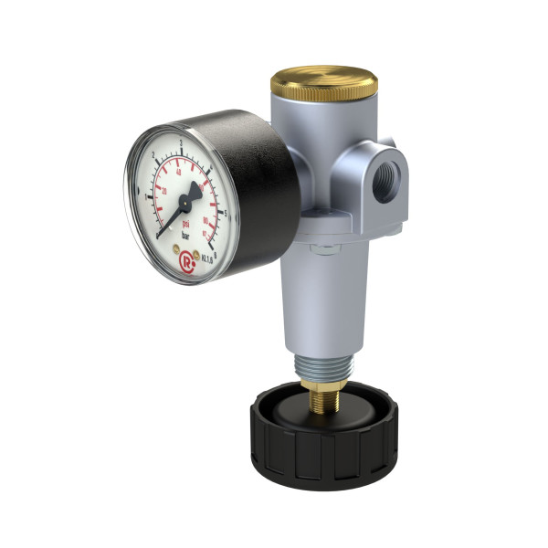Riegler Konstant-Druckregler inklusive Manometer, BG 1, G 1/4, 0,1 - 3 bar, 147478