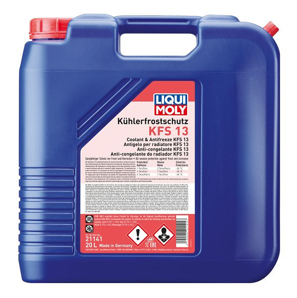 LIQUI MOLY Kühlerfrostschutz KFS 13, Kanister Kunststoff, VE: 20 Liter, 21141