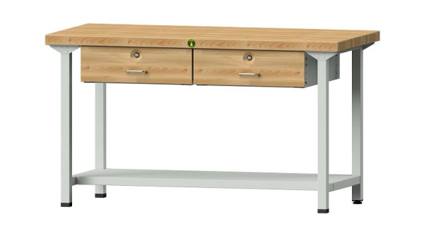 Ulmia Arbeitstisch, Modell 55 VH, 1500 x 700 mm, 770.372, 4044637198217
