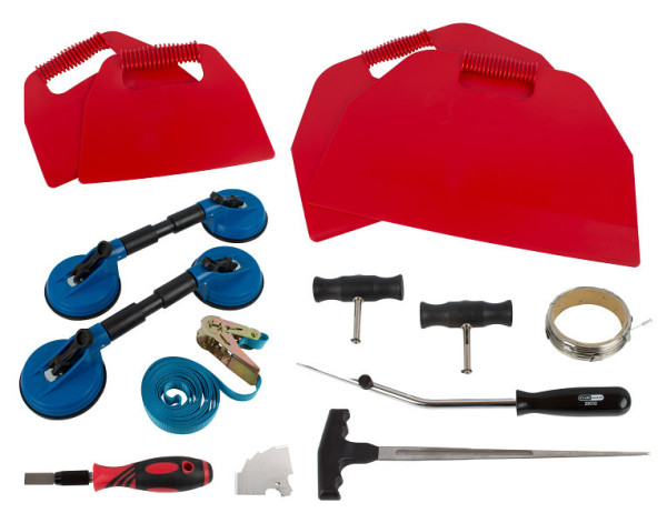 Stahlmaxx Autoscheiben Ausbau-Werkzeug-Satz für geklebte Scheiben, XXL-116089