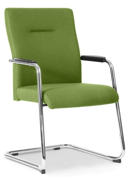 Deskin XXL Besucherstuhl DV BIG PLUS FS 200 mit Armlehnen, Grün, 630 x 470 x 960 mm, 348118