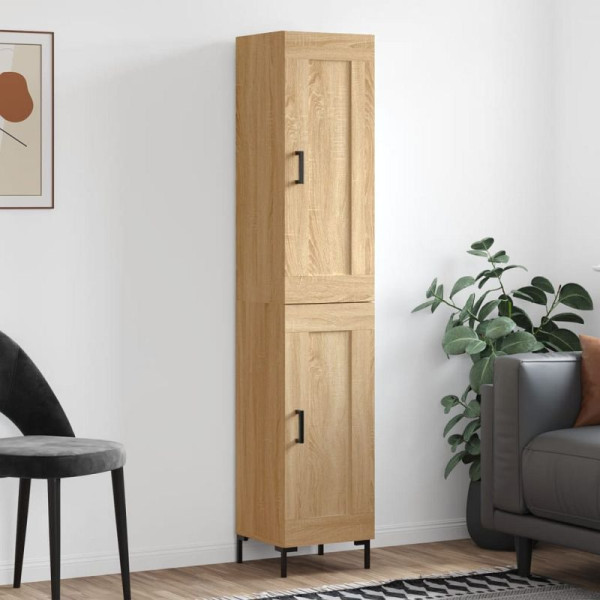 vidaXL Highboard Sonoma-Eiche 34,5x34x180 cm Holzwerkstoff, 3200452