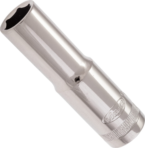 VIGOR Steckschlüsseleinsatz, lang, Vierkant hohl 12,5 mm (1/2 Zoll), Außen-Sechskant Profil, 13 mm, V2584N