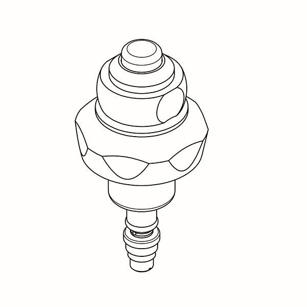KWC Oberteil, für Selbstschlussventil, DN15, für Fußbetätigung, 2000104391