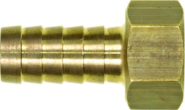 GEKA plus 1/3-Schlauchverschraubung Sauger, IG G 1/2" - 13mm MS mit Sechskant, VE: 10 Stück, 17.0501