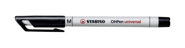 STABILO Folienstift - OHPen universal - wasserlöslich medium - Einzelstift - schwarz, 853/46
