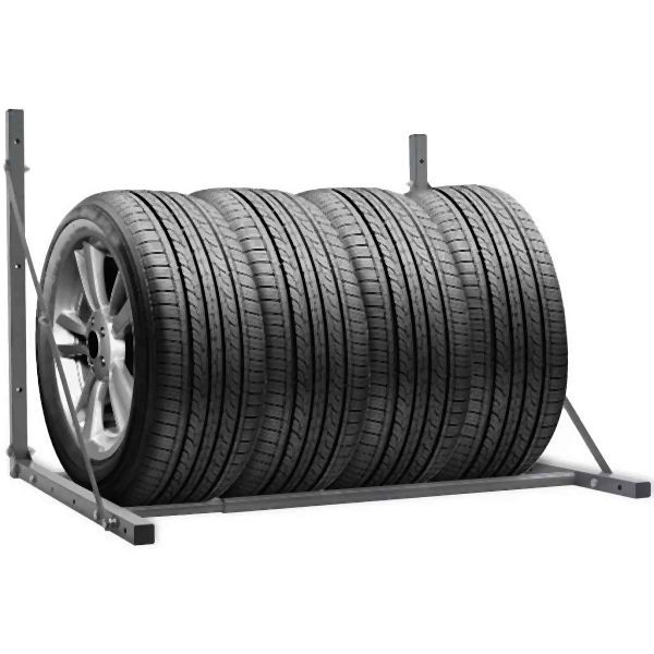 vidaXL Reifenregal Silbern Stahl, 210353, 8718475957577