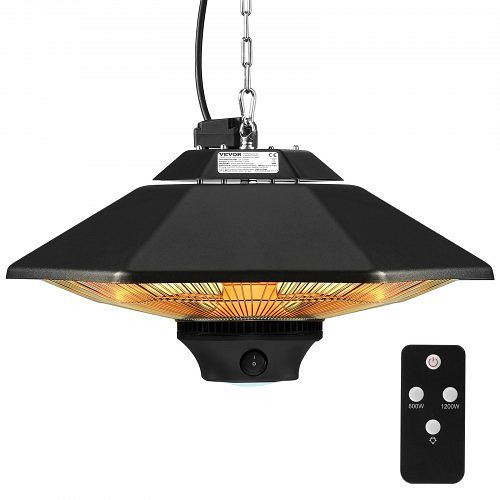 VEVOR Deckenheizstrahler Wärmestrahler Heizstrahler Infrarot 2000W IP34, HWXJRQ2KWSXXDUILIV2