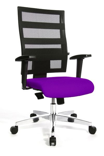 Topstar Design-Drehstuhl, stufenlose Sitzhöhenverstellung, lila/schwarz, 959TT330