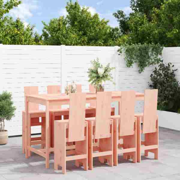 vidaXL 9-tlg. Gartenbar-Set Massivholz Douglasie, 3157792