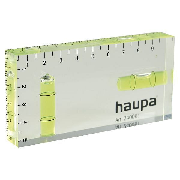 Haupa Acryl-Wasserwaage HUPmini, 100 x 50 x 15 mm, 240061