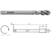 BAER HSSE Maschinengewindebohrer 35° RSP - M 20 x 2,5 - DIN 376 Toleranz 6G, 110617011