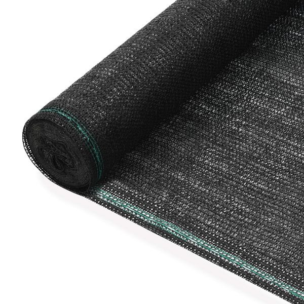 vidaXL Tennisblende HDPE 2x100 m Schwarz, 45275