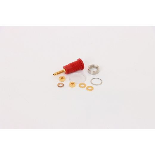 ELMAG Einbaubuchse für Ø 4mm Bananenstecker - rot, M4 Anschlussgewinde für CleanMaster RW, 9505850