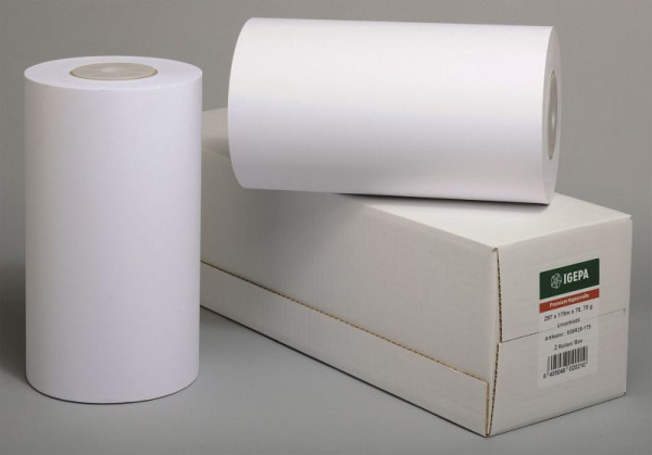 IGEPA Plotterpapier, 841 mm x 175 m, 75 g/qm, weiß, 93958R84-175