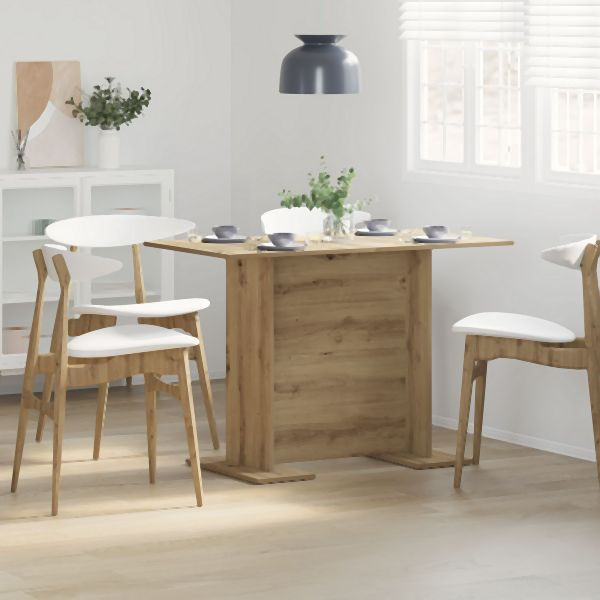 vidaXL Esstisch Artisan Eiche 110x60x75 cm Holzwerkstoff, 863165
