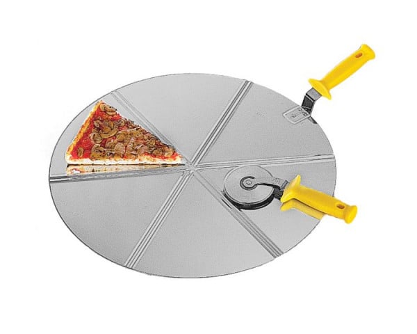 Lilly Pizzatechnik “CACCIAPIZZA” pizzatragscheibe, rostfreier Stahl Ø 50cm - 6 Portionen, VE: 3 Stück, 180/6