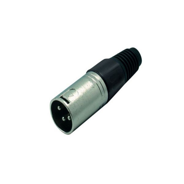 S-Conn XLR-Stecker, schwarz, 55002-S