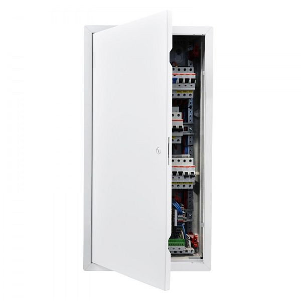 VEVOR Revisionsklappe 769 x 387 mm, Verzinkter Stahl, Schlitzverschluss, Deckenmontage, Einbaumaß 366 x 747 mm, JSJXMB1429IN7LPR9001V0