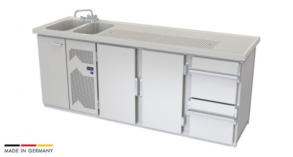 hefa Theke Brillant 23/2L-TTZ, Abmaße: 950 x 2.300 x 650/700 mm, Brillant 23/2L-TTZ