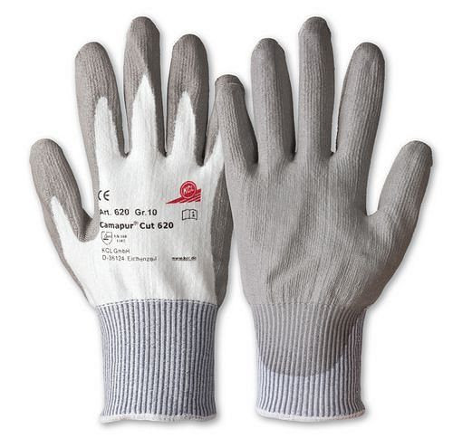 KCL Schnittschutzhandschuhe Camapur Dyneema/CUT, mit PU-Beschichtung, Kategorie II, Größe 9, VE: 10 Paar, 158164