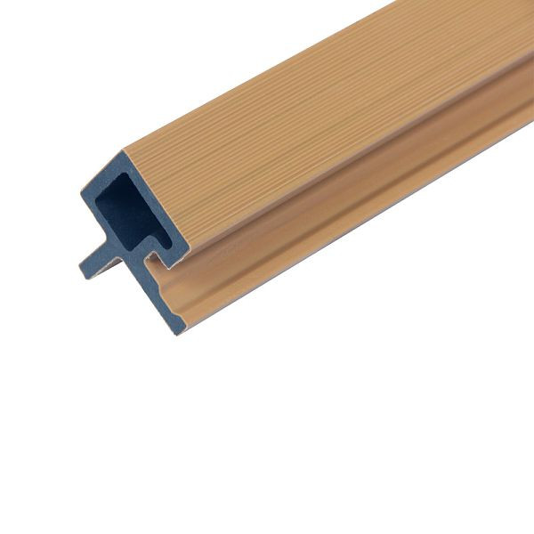 HOME DELUXE WPC Eckprofil für Fassadenverkleidung SANO Teak, 16er Set, 73068