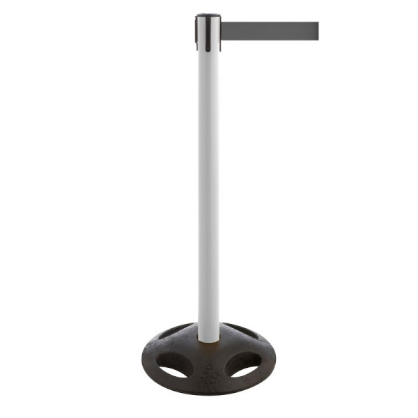 Stein HGS Personenleitsystem -P-Line Utility-, weiß, grau, mit Gurtendstück (Standard), 12828m-0802