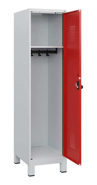 C+P Spind Evolo PLUS, Füße, 1 Abteil, 1630x400x500mm, 7035/3020, Drehriegel, 0490105-12 S10005