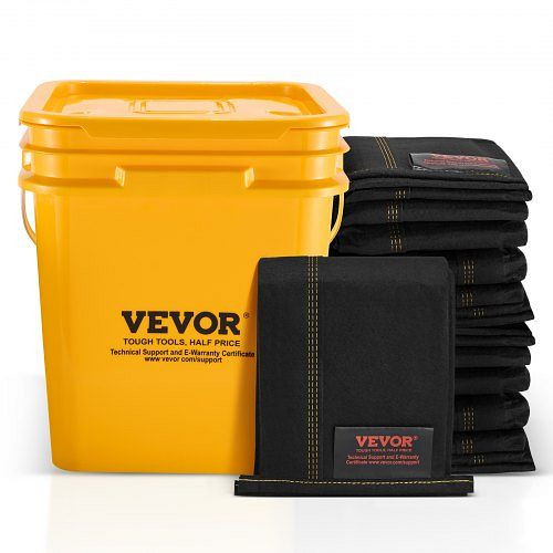VEVOR Hochwasserbarrieren, 5er-Pack, mit Plastikeimer, wasseraktiviert für Haus, Tür, Auffahrt (3060 x 155 mm), FXXSPZPZD10FU6MF9V0