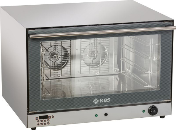KBS Heißluftofen Euronorm 6,4 kW mit manueller Beschwadung und digitaler Zeitanzeige, 11112011