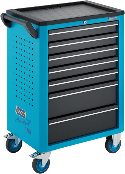 Hazet Werkstattwagen, Assistent, einzeln, L x B x H: 780 mm x 500 mm x 1018 mm, Schubladen, 176N-7