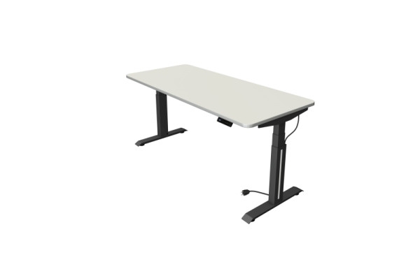 Kerkmann Sitz-/Stehtisch Move Professional, B 1800 x T 800 mm, elektrisch höhenverstellbar von 640-1290 mm, Weiß, (Montage), 10070710-1