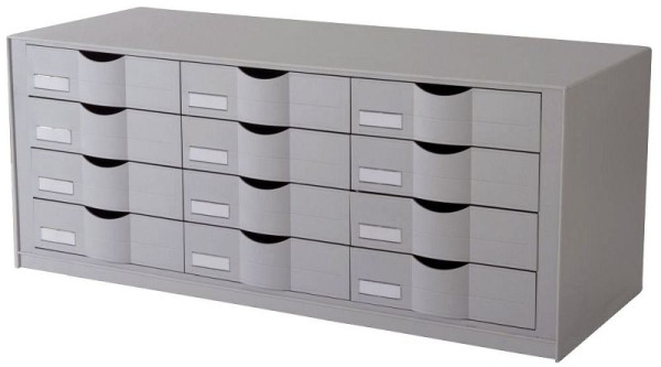 PAPERFLOW Schubladenelement für Rollladenschrank easyOffice grau, 9H444L2.02