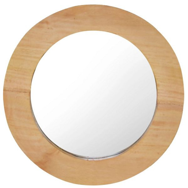 vidaXL Wandspiegel 40 cm Abmessung Teak Rund, 288805, 8719883911007