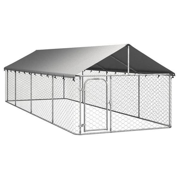 vidaXL Outdoor-Hundezwinger mit Dach 600x200x150 cm, 171500