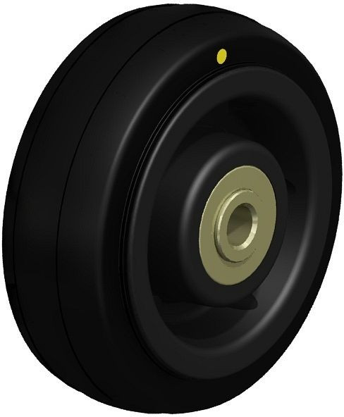 Blickle VPA 80/8K-EL Rad aus Vollgummi, Grau, 598235