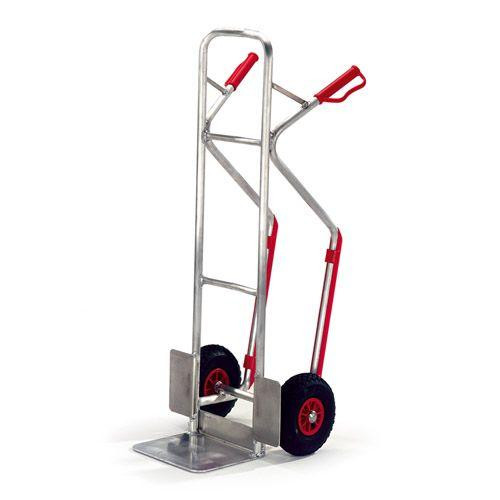 Rollcart Alu-Stapelkarre Treppenrutschkufen (480x490), Tragkraft: 150 kg, Luft, 21-9154