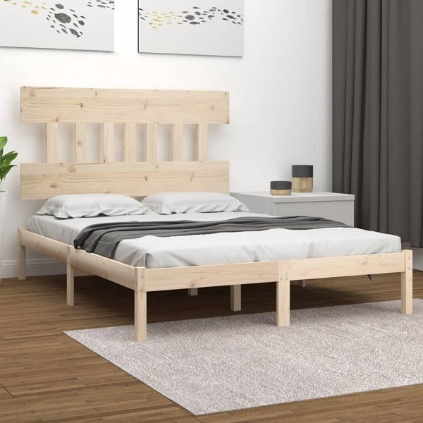 vidaXL Massivholzbett 120x200 cm, 3104733, 8720287034834