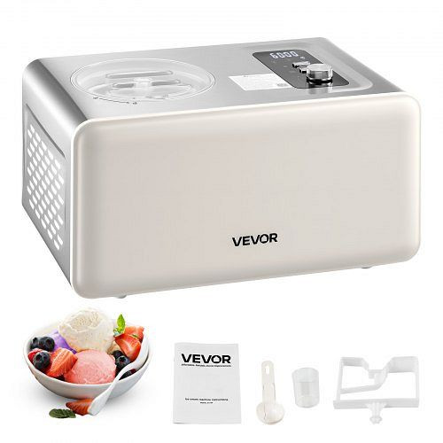 VEVOR automatische Eismaschine 2 QT, 150 W, mit Kompressor, 3 Modi, Frozen Sorbet Maker für die Küche, JYYSJSBQLJ2KPSVQV001V2