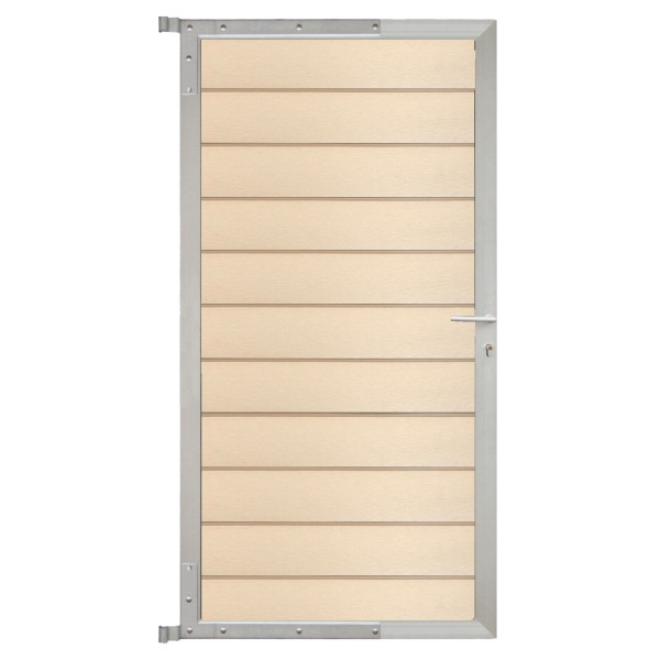 T&J DALU-Tor-Komplettset, 90 x 175 cm, sand/silber, 44159