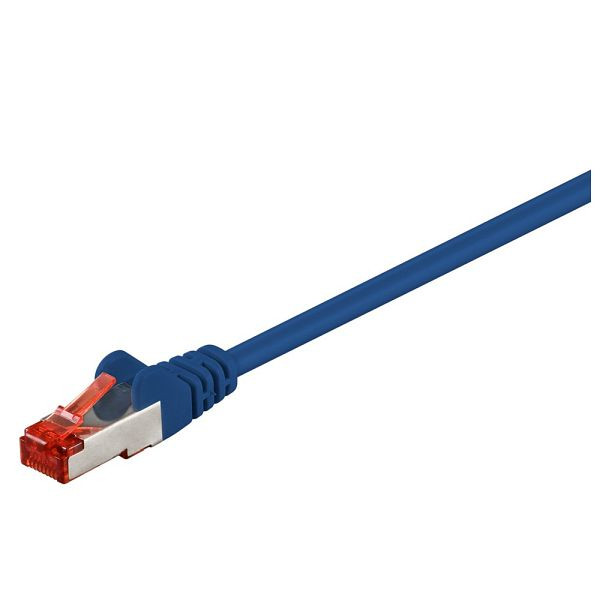 Dönges Patchkabel Cat. 6, 2x RJ45 mit S/FTP, 1 m, blau, 106391