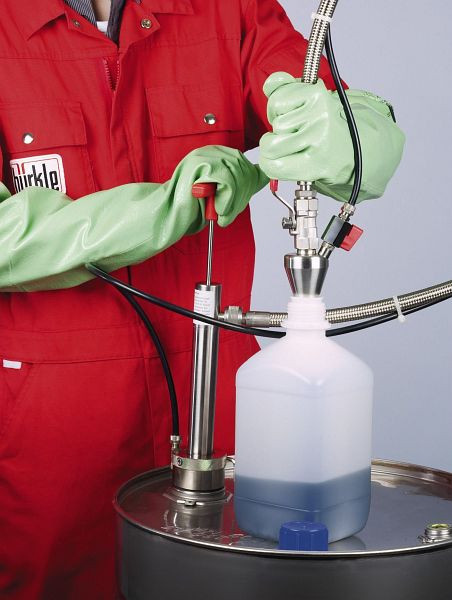 Bürkle Fasspumpe Gasdicht Edelstahl mit Auslaufschlauch, Eintauchtiefe: 91 cm, 5611-0090